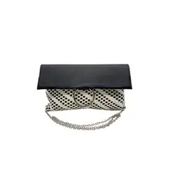 TODOPIEL - Cartera de fiesta Ecocuero Negro CRS20