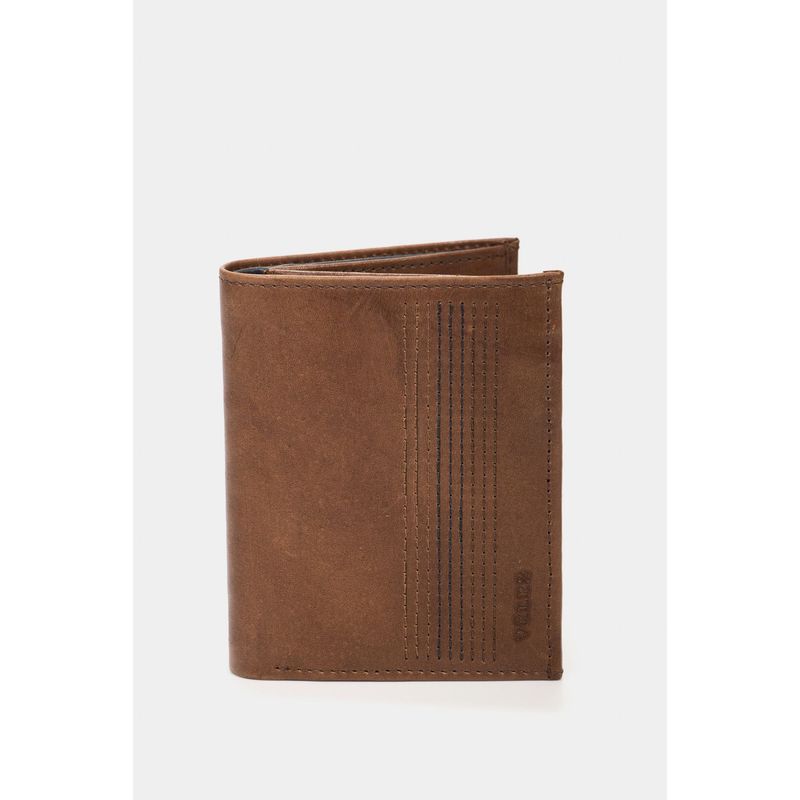 VELEZ - Vélez Billetera De Cuero Creta Vertical Café