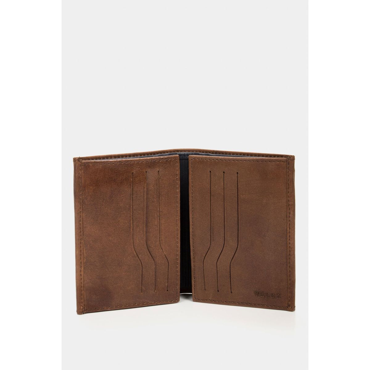 VELEZ - Vélez Billetera De Cuero Creta Vertical Café