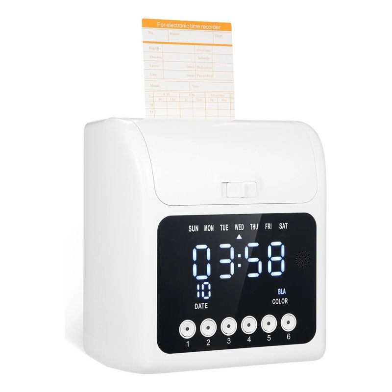 TODODESCUENTO - Reloj Control De Asistencia Con Tarjetero + 100 Tarjetas