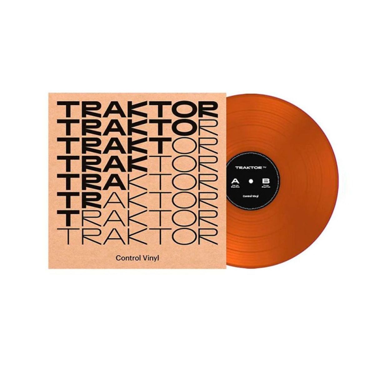 NATIVE INSTRUMENTS - Vinilo Traktor Scratch Control Vinyl Orange Transparent  Native Instruments