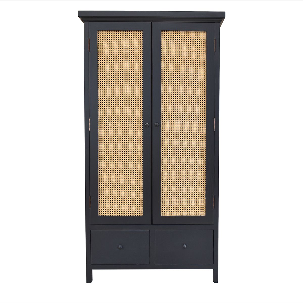 MUEBLES NATIVA - VITRINA LINDEROS BLACK JUNCO tirador negro