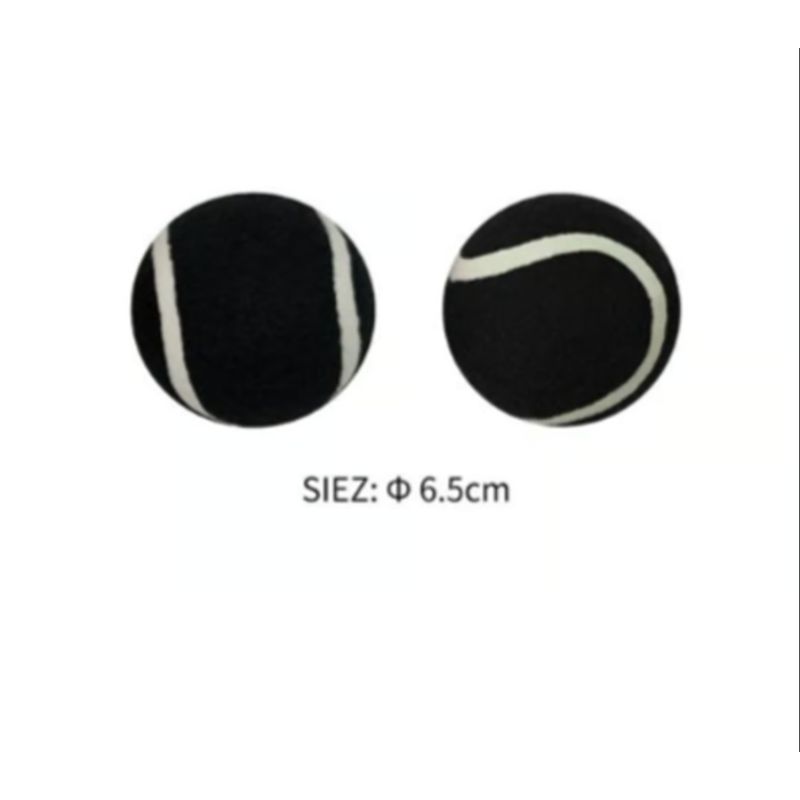 GENERICO - Pelota Juguete Para Perros Negra 6cm