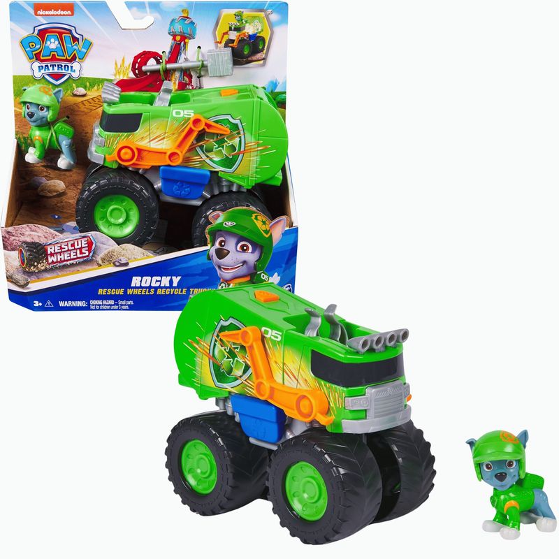 PAW PATROL - Paw Patrol Rescue Camion De Reciclaje De Rocky