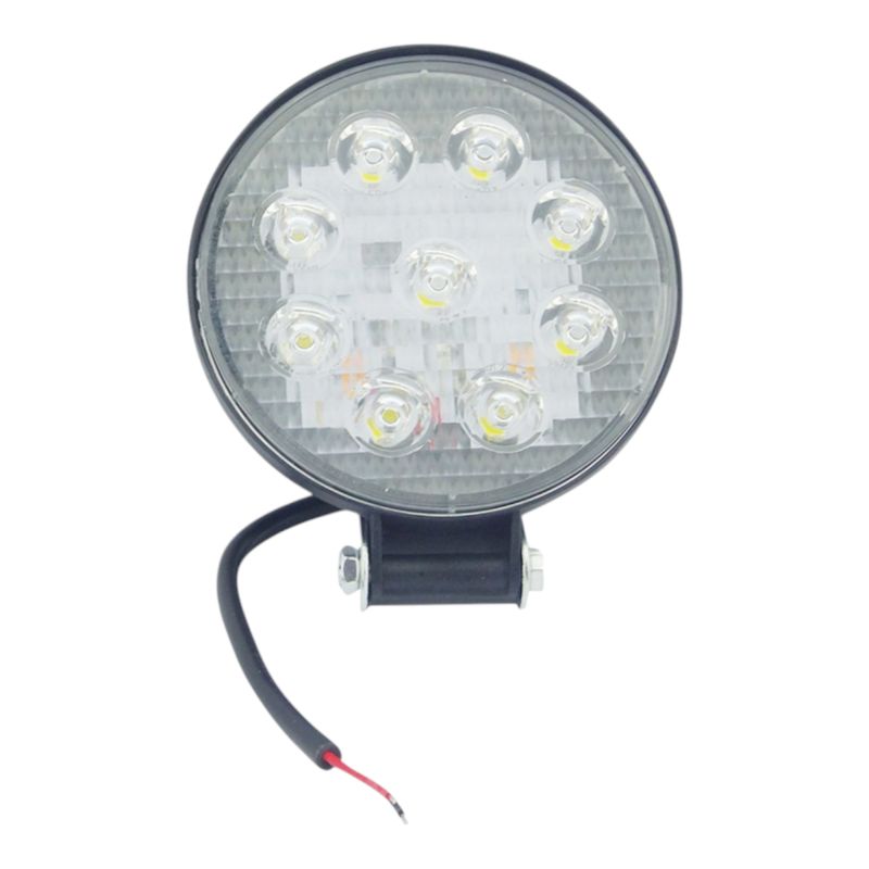 GENERICO - Neblinero LED Redondo 9 LED Strobo-Fijo 12/24 Volt Slim
