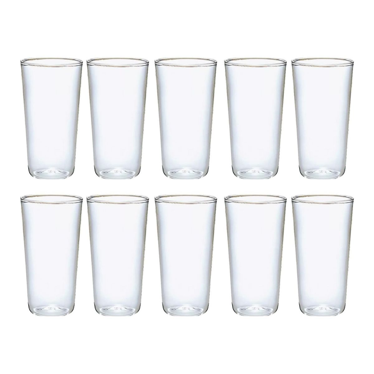 GENERICO - Pack 10 Vasos Desechables de 300mL Jugo Bebidas Multiuso