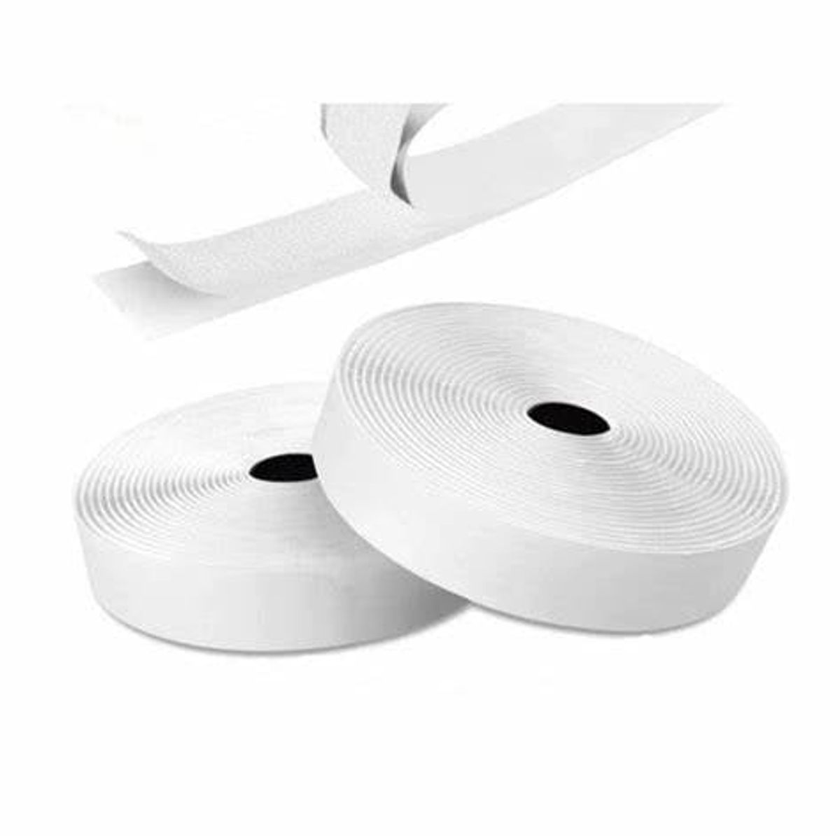 GENERICO - velcro de 2cm autoadhesivo por rollo25mts blanco