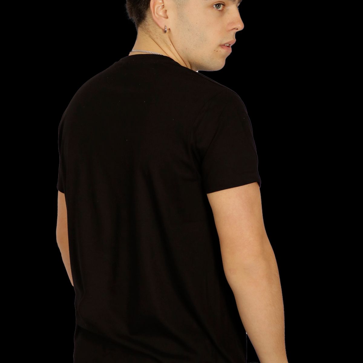 PEROE - Polera Joao II Cuello V Negra Peroé - Negro