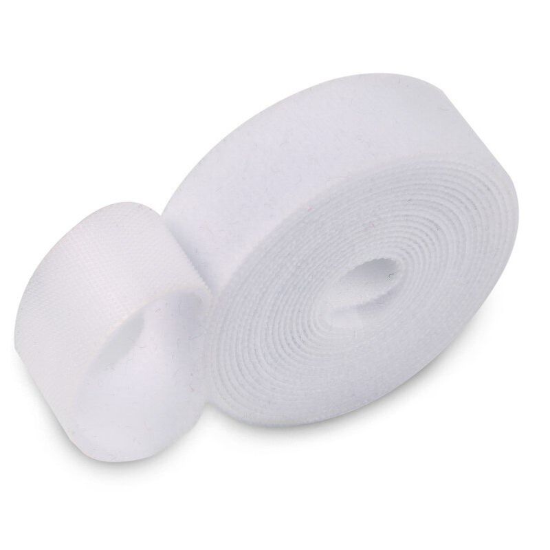 GENERICO - Velcro de 10cm 100mm X 25metros blanco