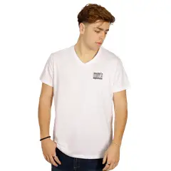 PEROE - Polera Joao I Cuello V Blanca Peroé