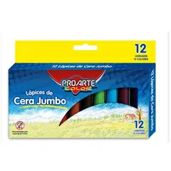 GENERICO - Lapices De Cera Jumbo ProArte Color 12 Unidades 12 Colores