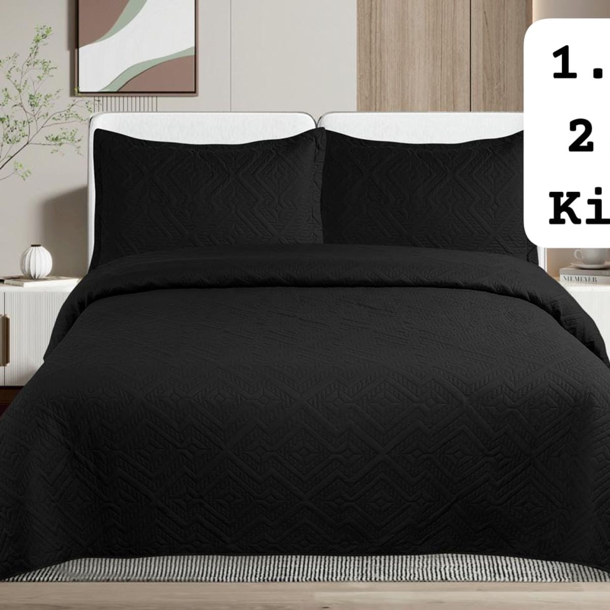 GENERICO - Cubrecama de verano quilt king