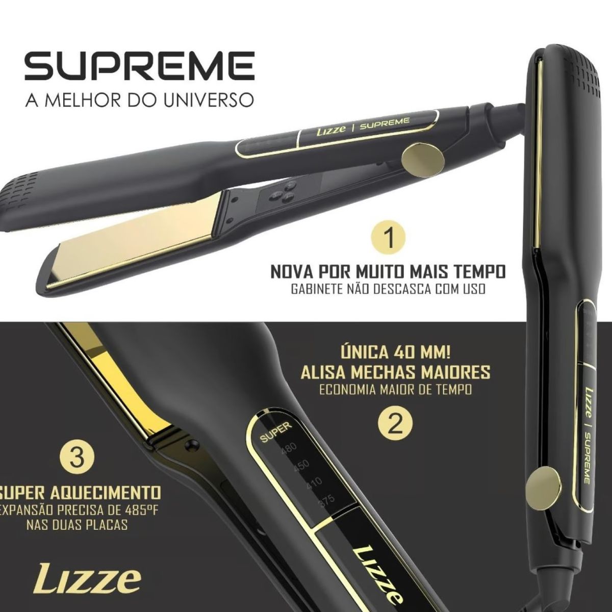 LIZZE - Plancha Lizze Supreme 485°F Kit De Limpieza