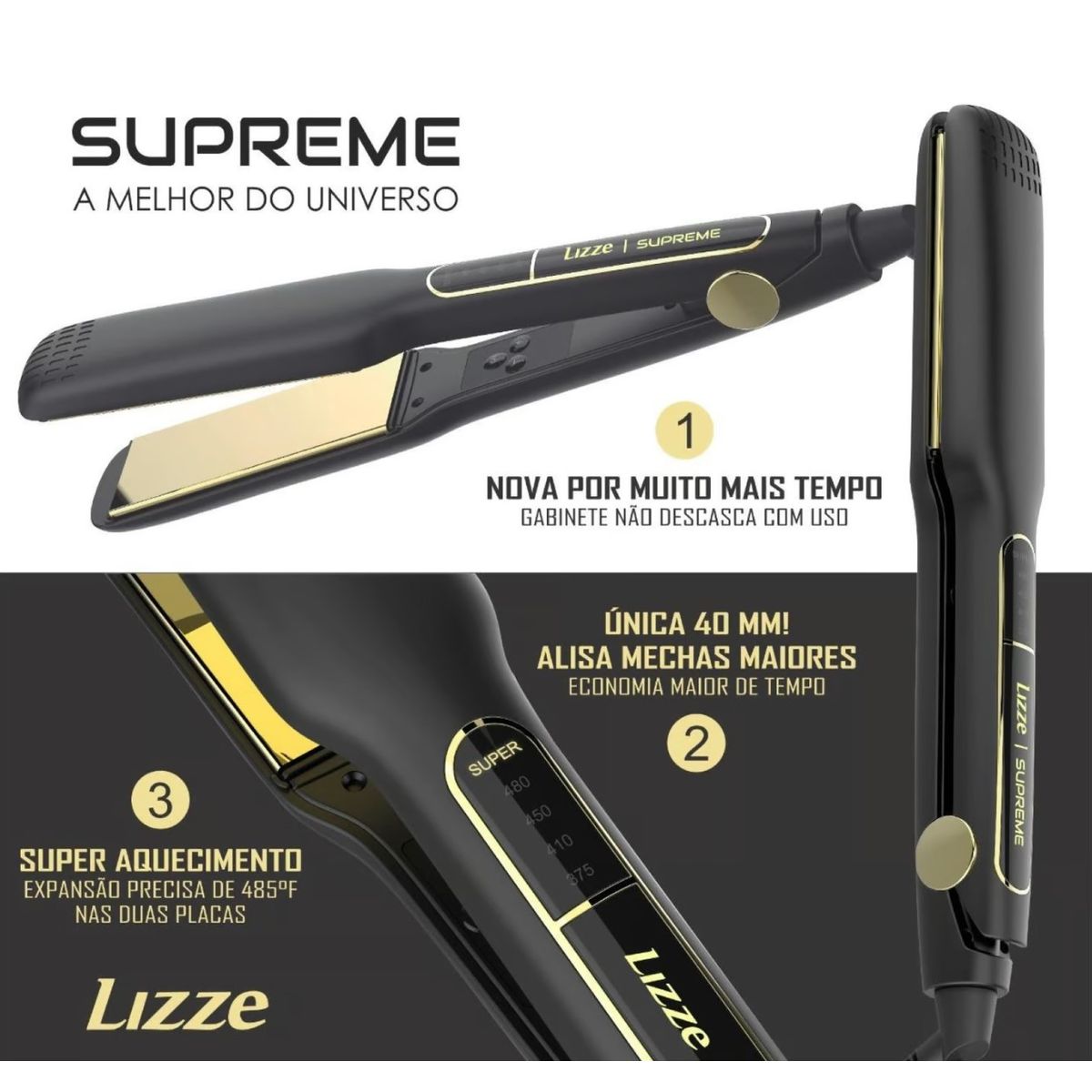 LIZZE - Plancha Lizze Supreme 485°F Kit De Limpieza