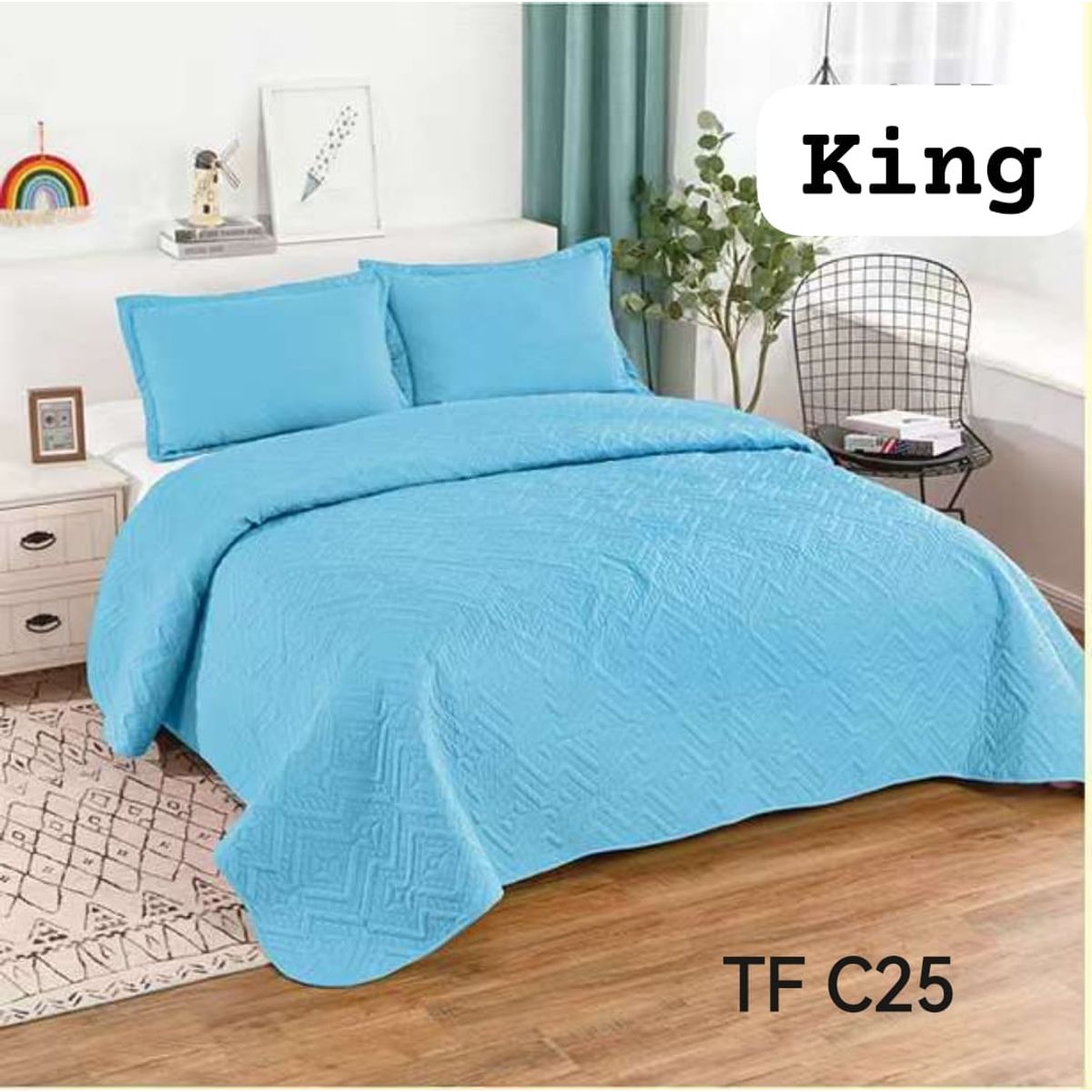 GENERICO - Cubrecama de verano quilt king