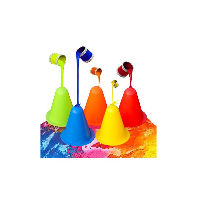 GENERICO - Set 12 Mini Conos Multicolor 9cm Para Agilidad Coordinación