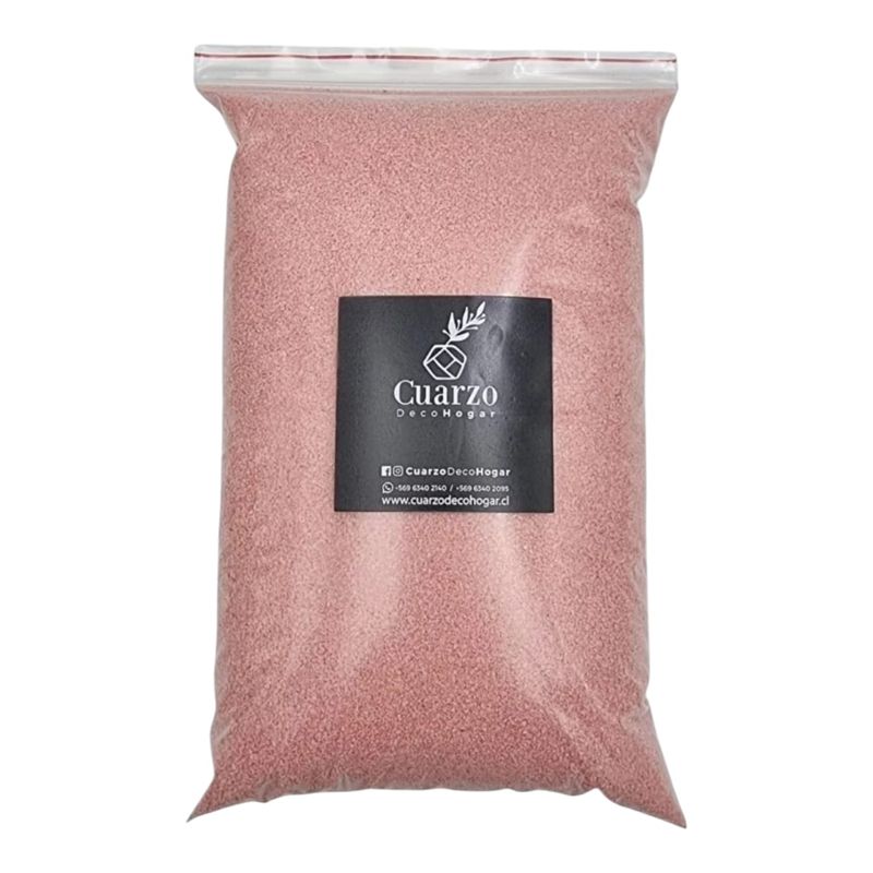 GENERICO - Arena de Cuarzo Color  Palo Rosa. 1 kg