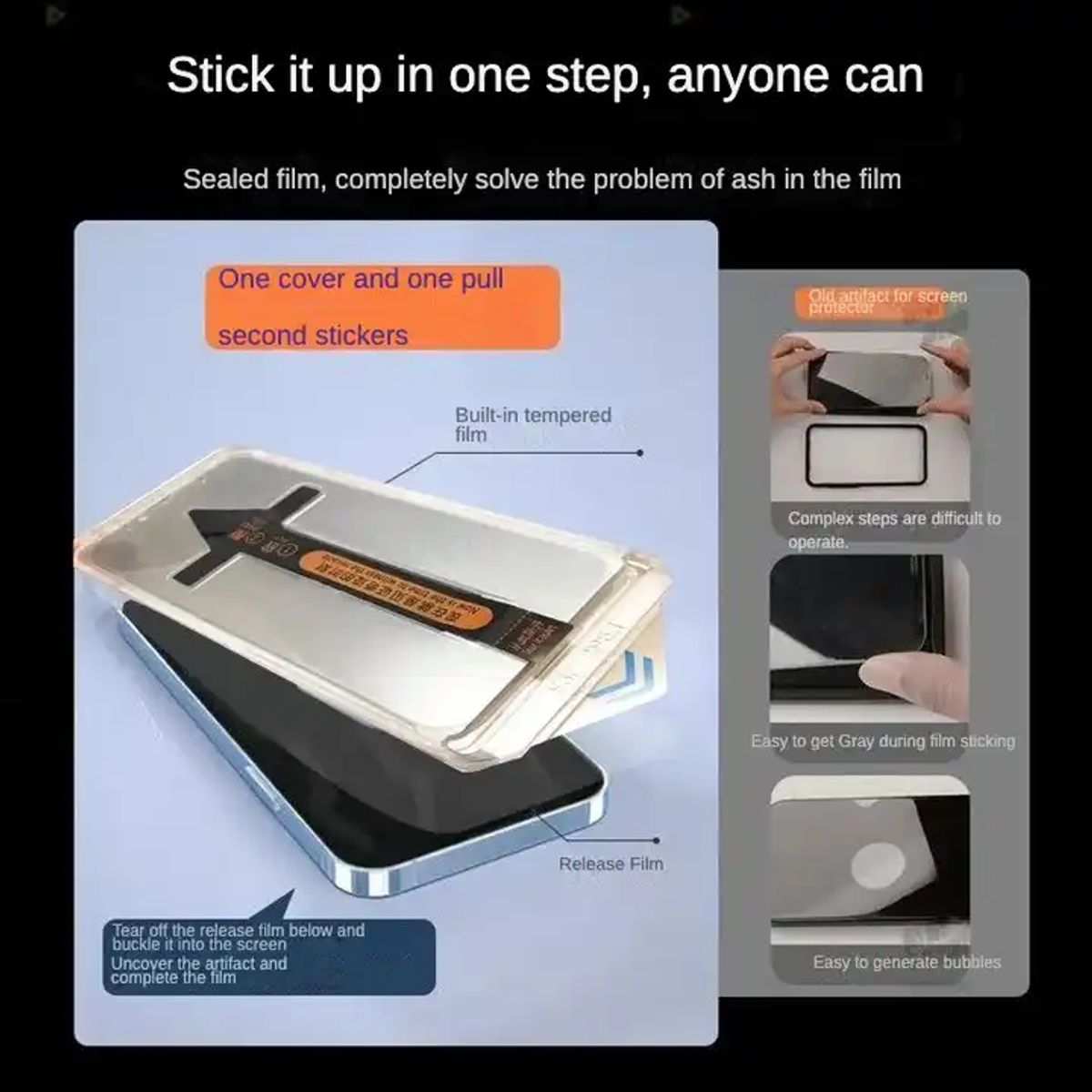GENERICO - Lamina de Vidrio Para iPhone 15 Auto Instalable