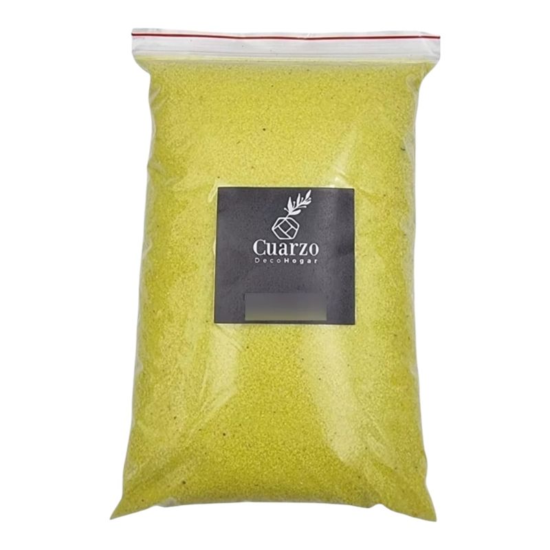 GENERICO - Arena de Cuarzo Color  AMARILLO. 1 kg