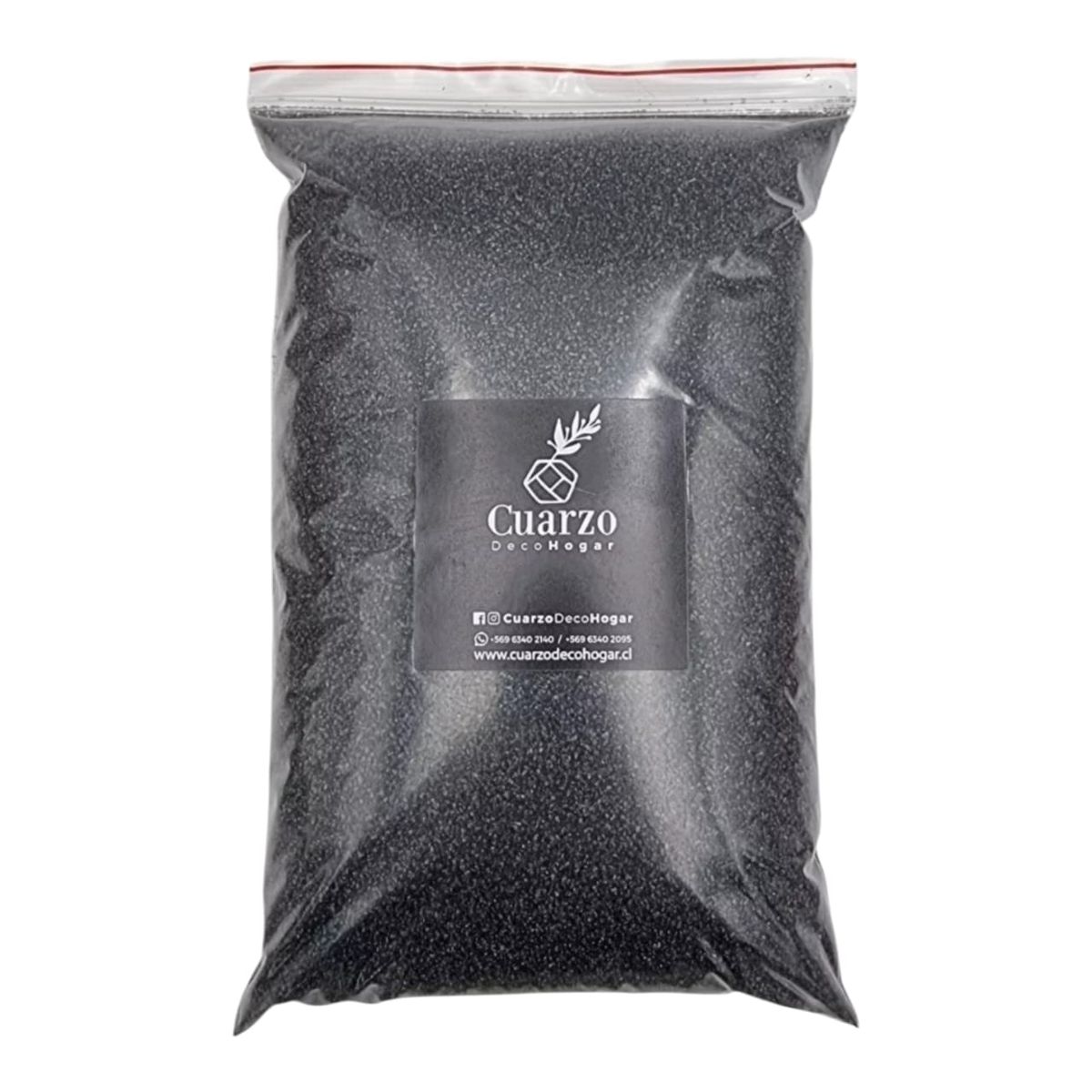 GENERICO - Arena de Cuarzo Color  NEGRO. 1 kg