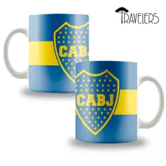 GENERICO - Tazón Cerámico Blanco Boca Juniors