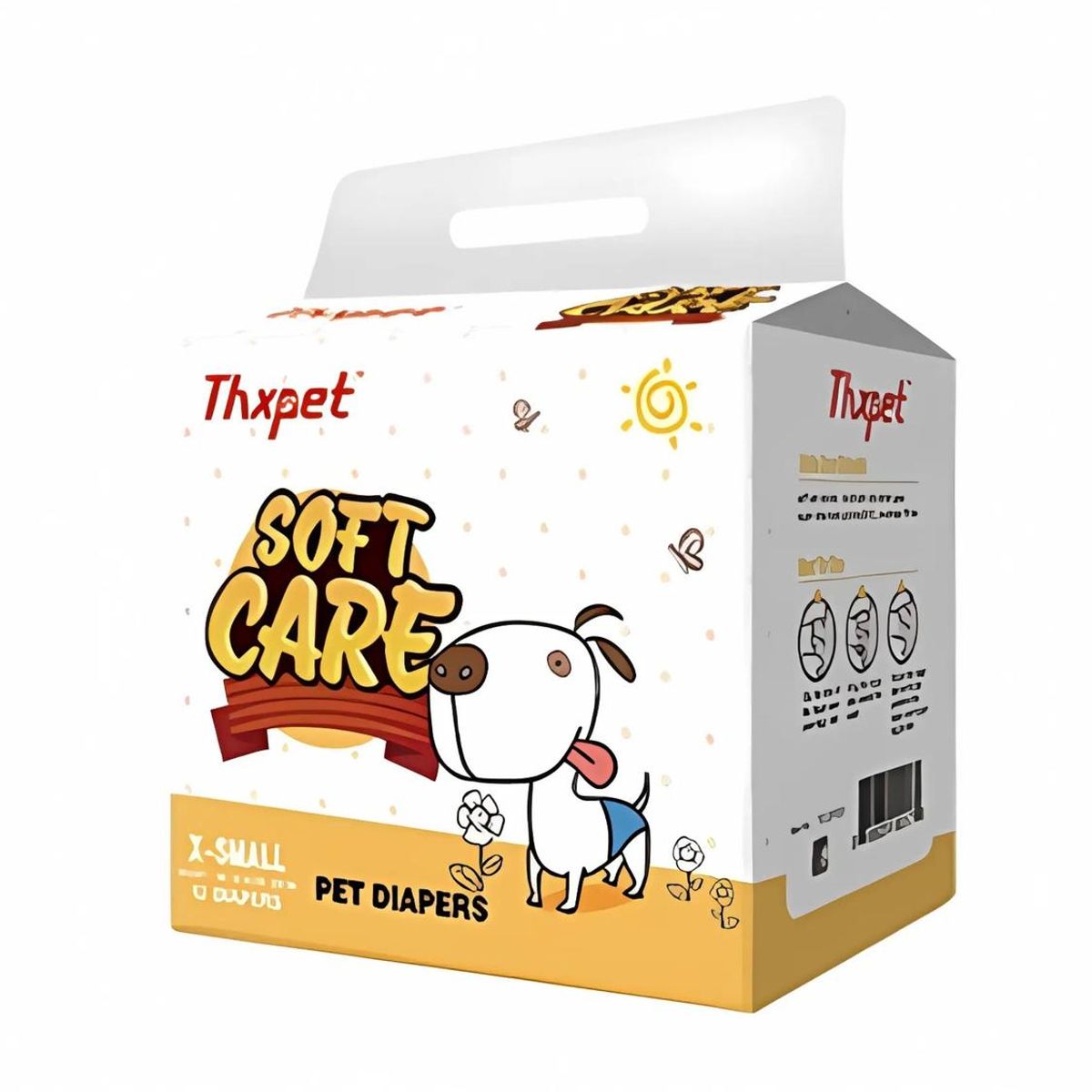 GENERICO - Pañales Para Peros Cachorros Pequeños Talla Xs 2 a 4 Kg -12Un