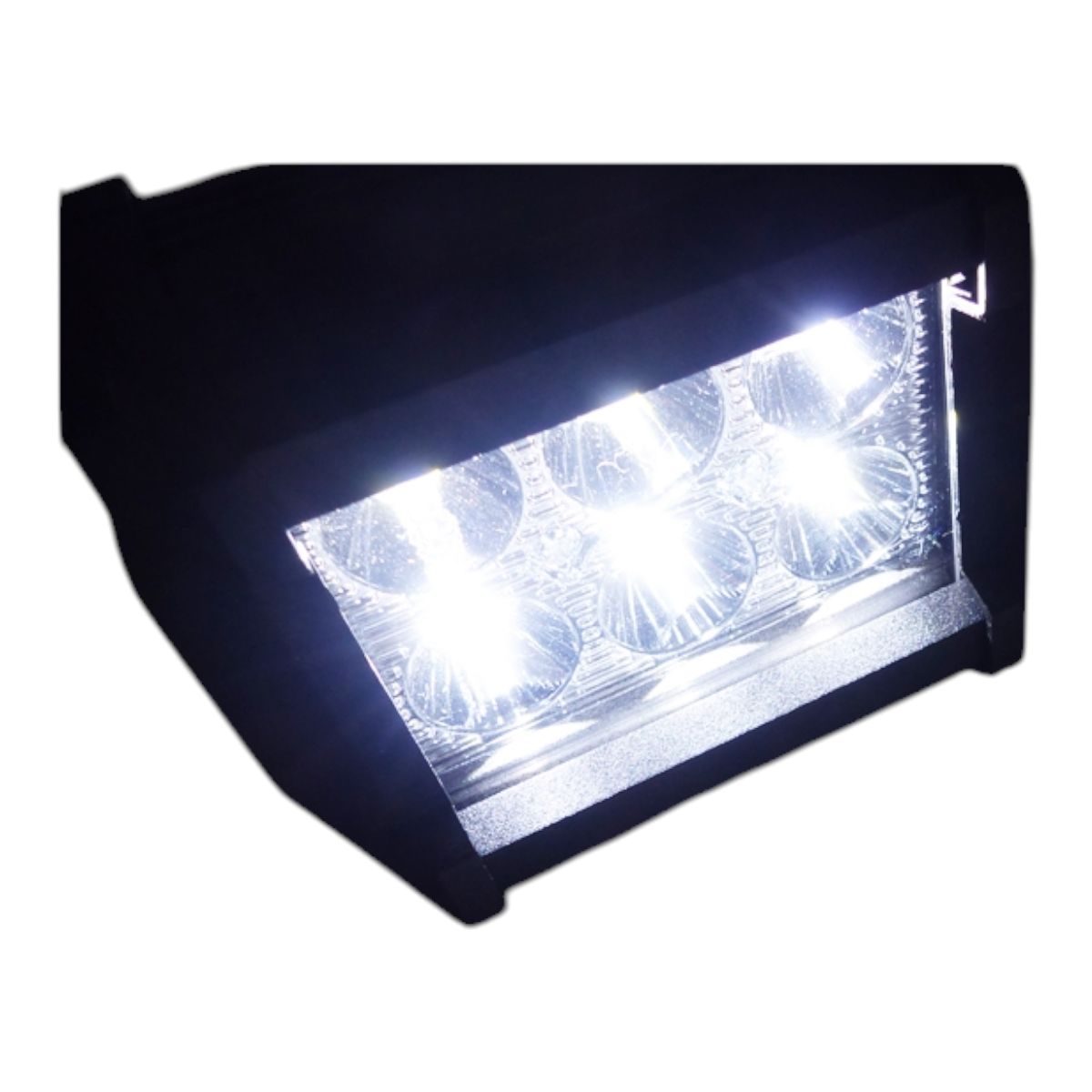 GENERICO - Neblinero 6 LED 18W 12V Modelo Rectangular