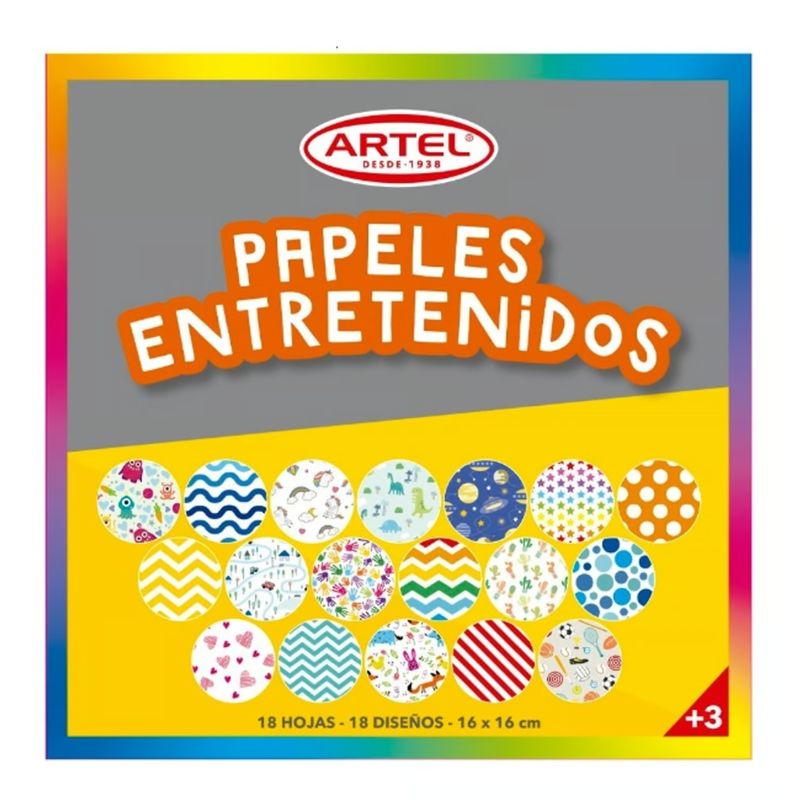 GENERICO - Papeles Entretenidos 18 Diseños Artel