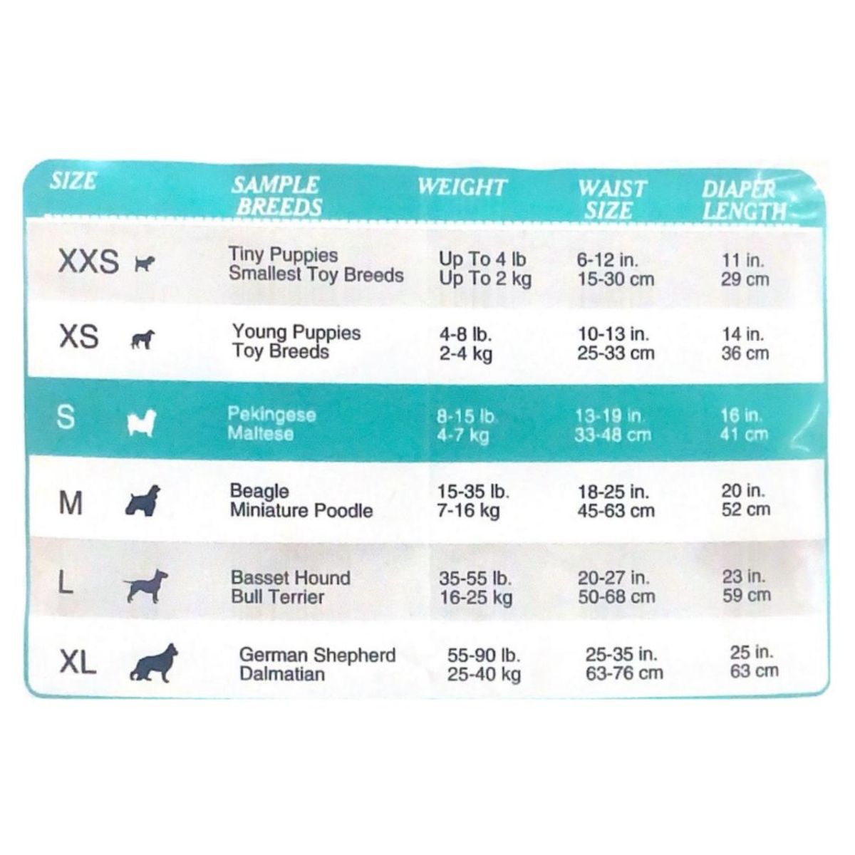 GENERICO - Pañales Perros Grandes Bull Terrier o Basset hound 16 a 25 Kg