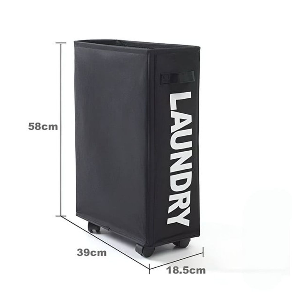 GENERICO - CESTO DE ROPA SUCIA PLEGABLE  NEGRO