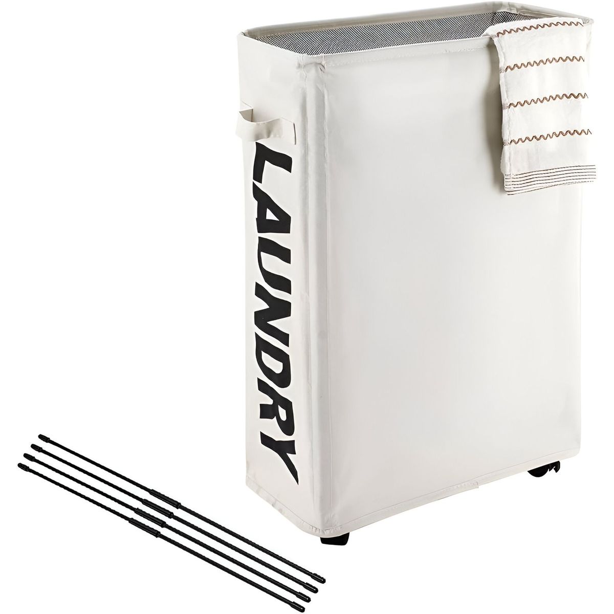 GENERICO - CESTO DE ROPA SUCIA PLEGABLE BEIGE