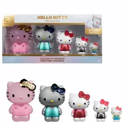 HELLO KITTY - Pack De 5 Figuras 50 Aniversario