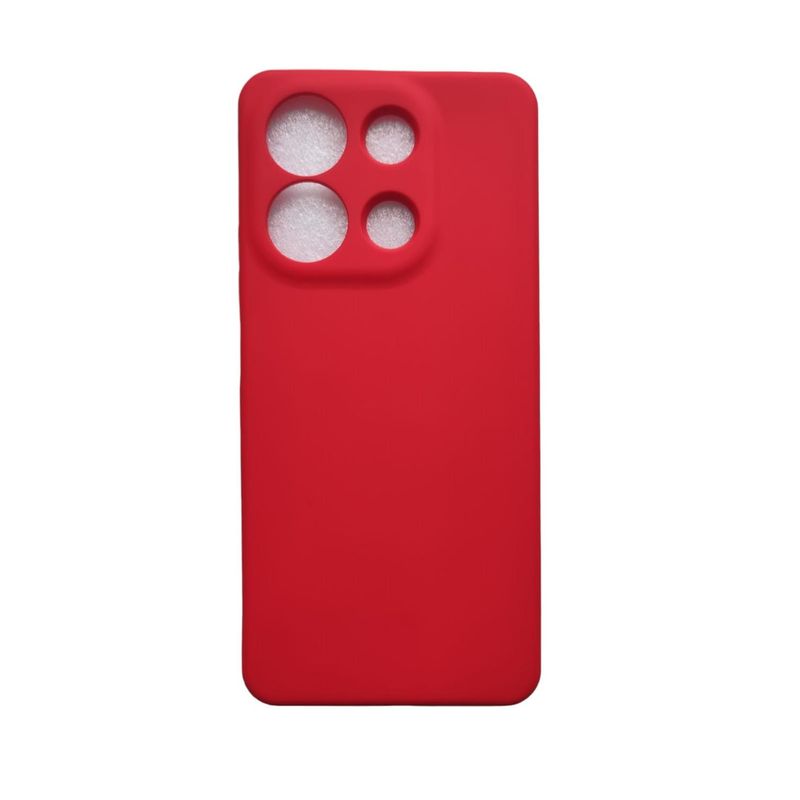 GENERICO - Carcasa Silicona Colores para Xiaomi Redmi Note 13 4g - Rojo