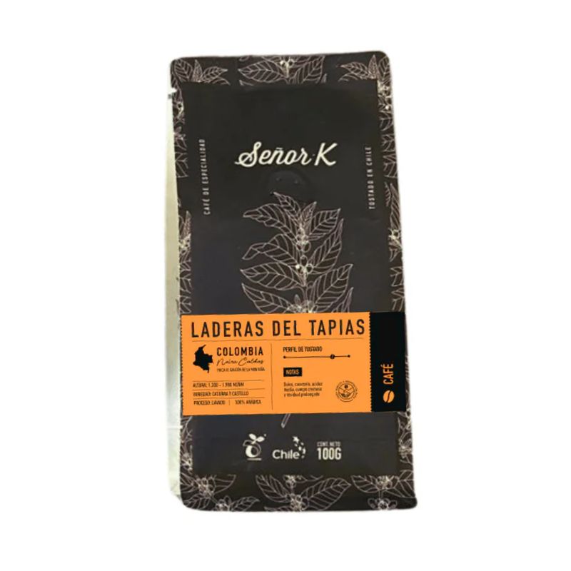 SEÑOR K - Café de Colombia Laderas del tapias 100gr Molido Señor K