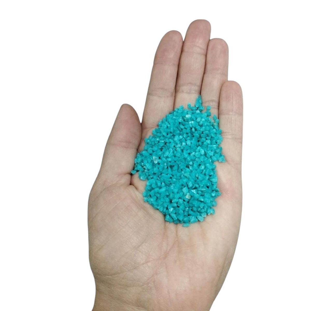 GENERICO - Cuarzo Granulado Pigmentado Decorativo Verde turquesa 1kg