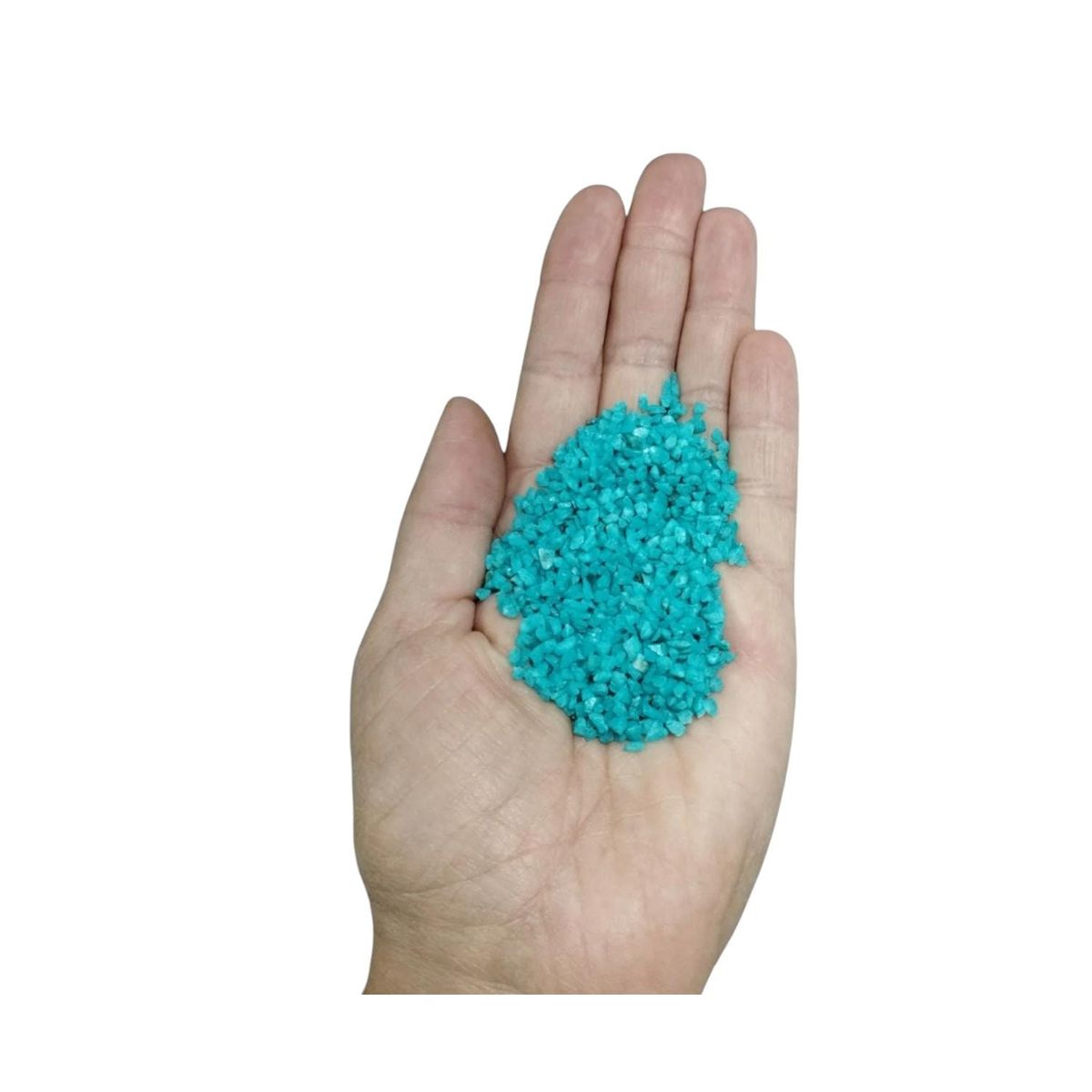 GENERICO - Cuarzo Granulado Pigmentado Decorativo Verde turquesa 1kg