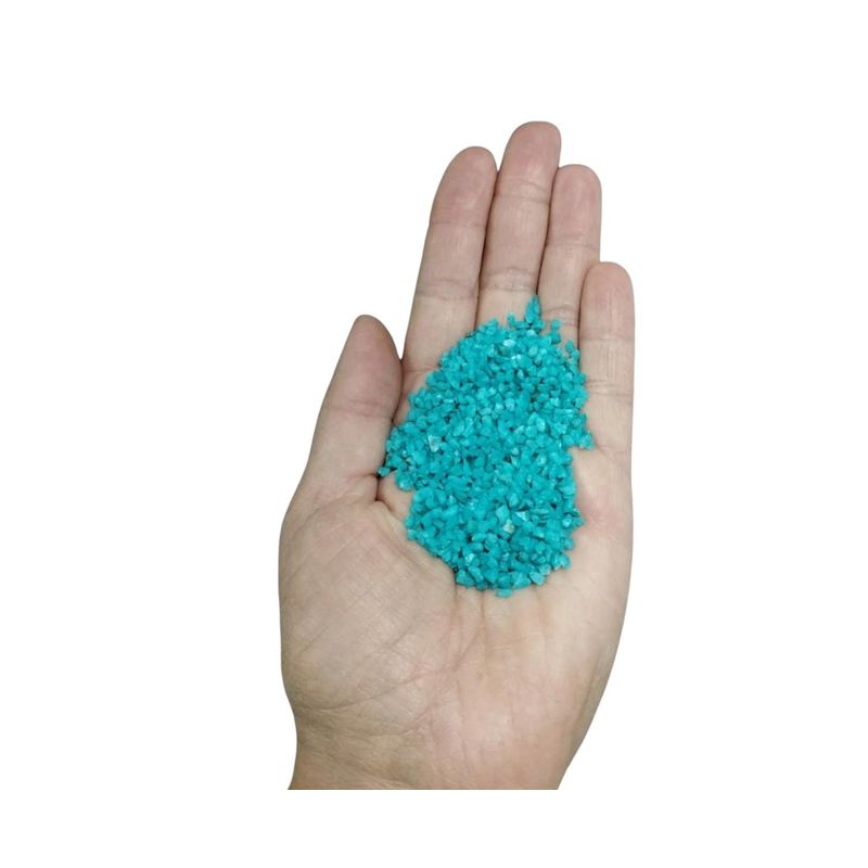 GENERICO - Cuarzo Granulado Pigmentado Decorativo Verde turquesa 1kg