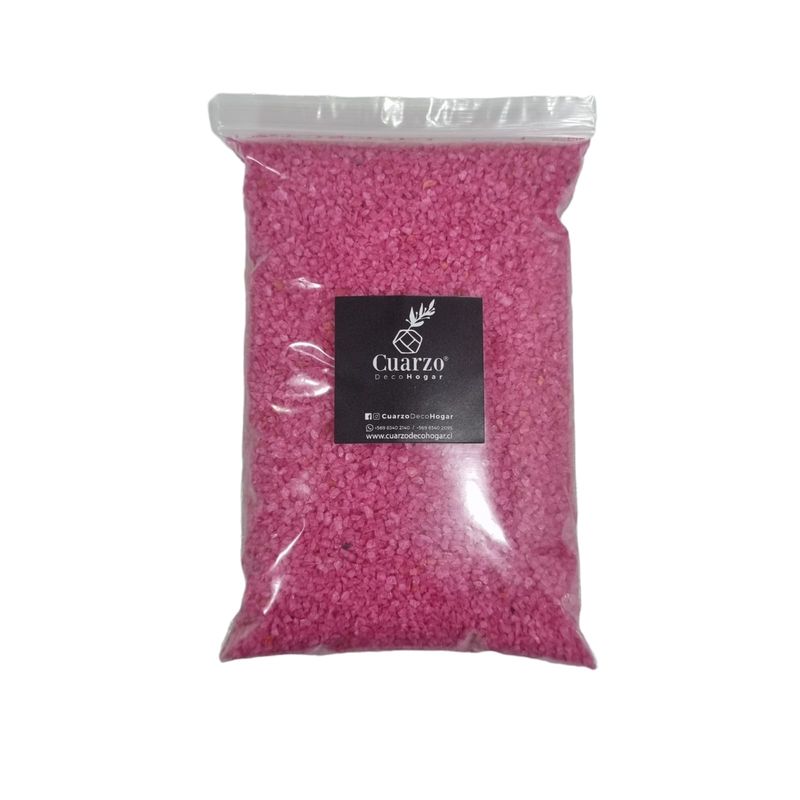 GENERICO - Cuarzo Granulado Pigmentado Decorativo Fucsia 1kg