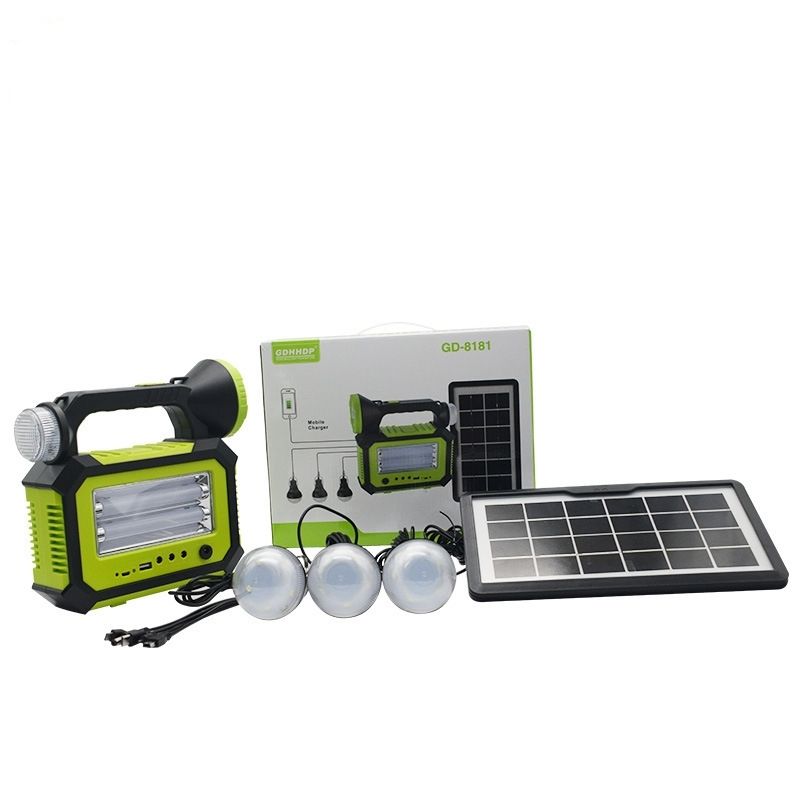 GENERICO - Kit Solar De Camping Luz Emergencia 3 Ampolletas