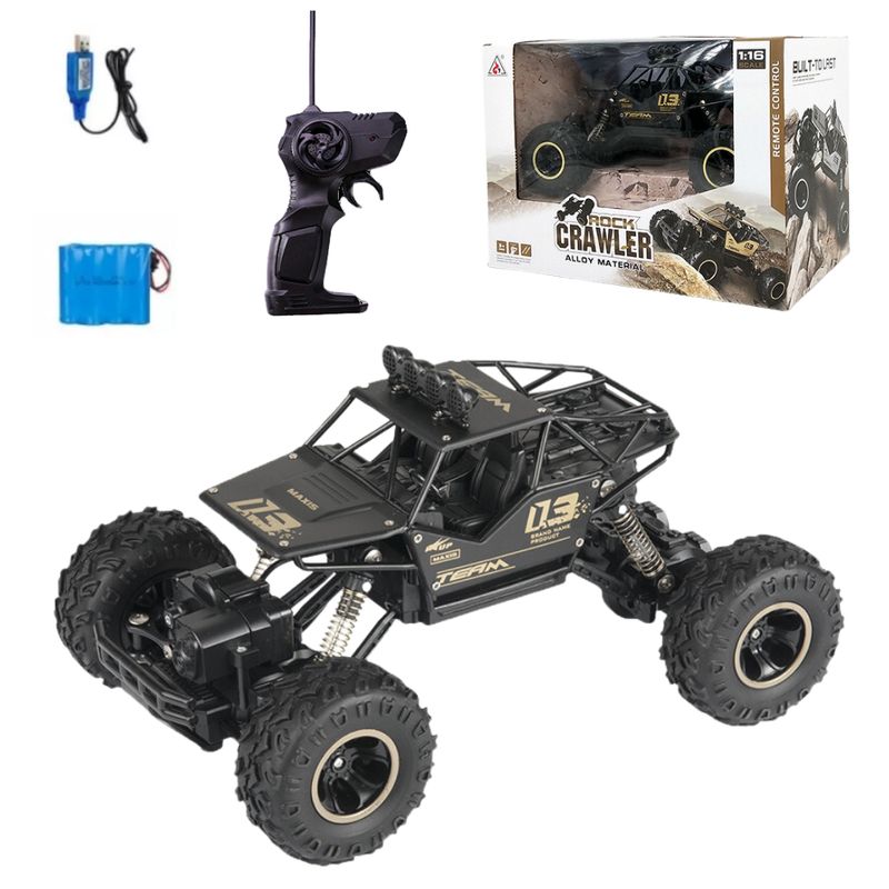 GENERICO - Auto Control Remoto Metal Amortiguador 24g 4x4 116 Team03 Negro