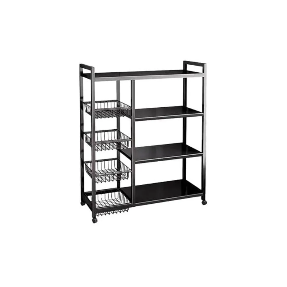 GENERICO - Estante De 4 Niveles Con Cestas Para Frutas Y Vegetales