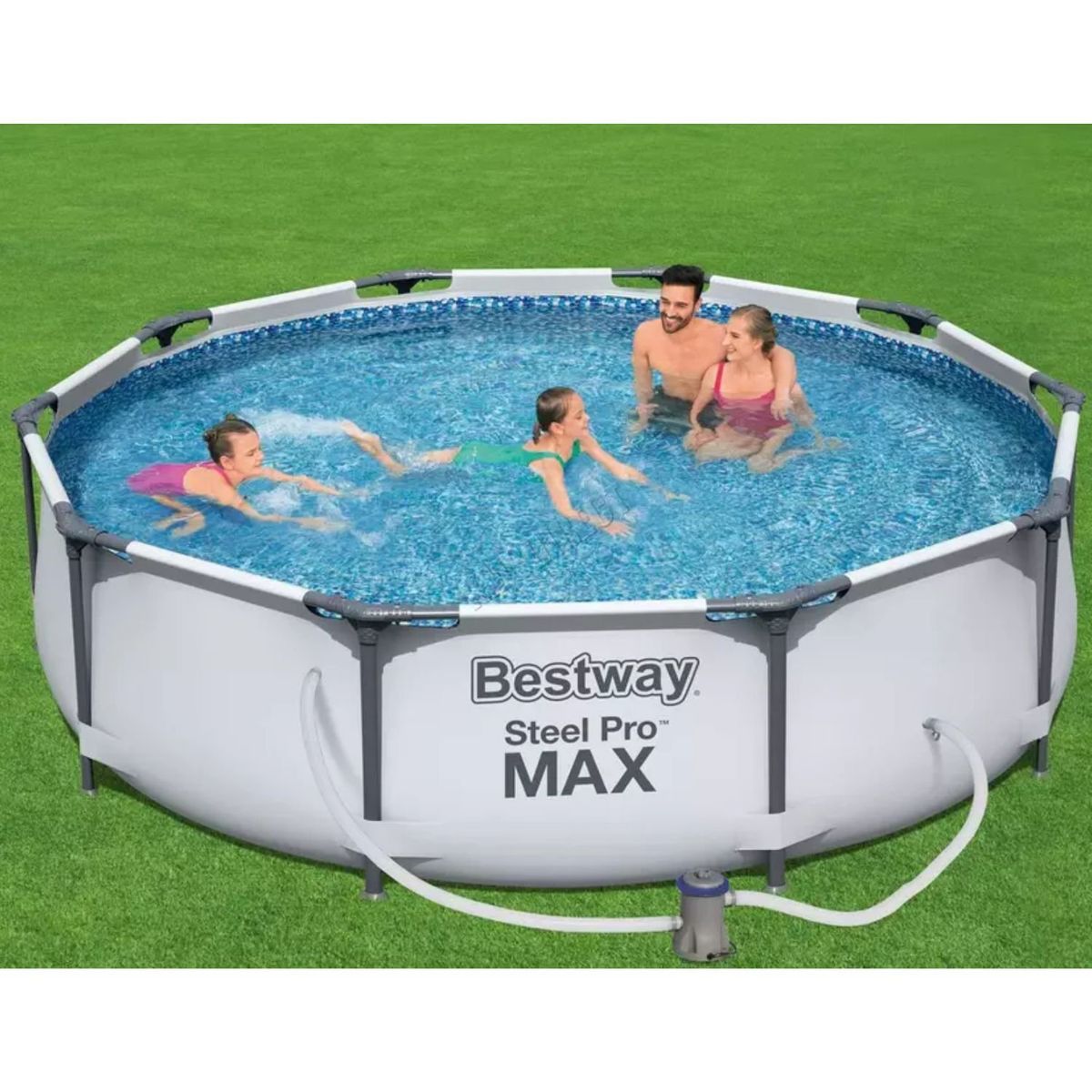 BESTWAY - Piscina Estructural Redonda Grande 305x76 + Bomba Filtro