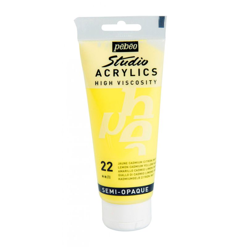 PEBEO - Acrilico Pebeo Studio 100 ml - 22 AMARILLO DE CADMIO LIMON