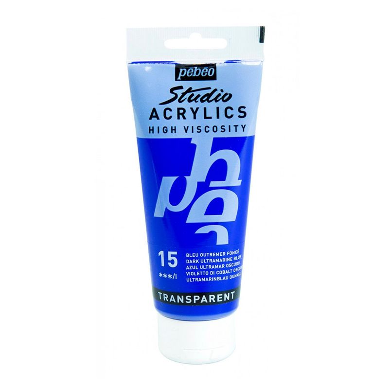 PEBEO - Acrilico Pebeo Studio 100 ml - 15 AZUL ULTRAMAR OSCURO