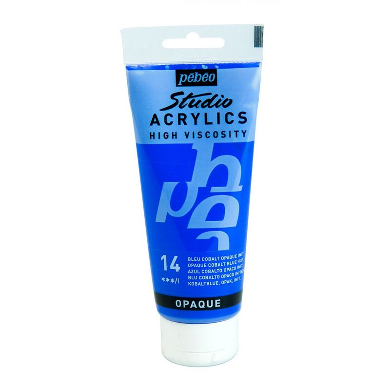 PEBEO - Acrilico Pebeo Studio 100 ml - 14 AZUL COBALTO OPACO