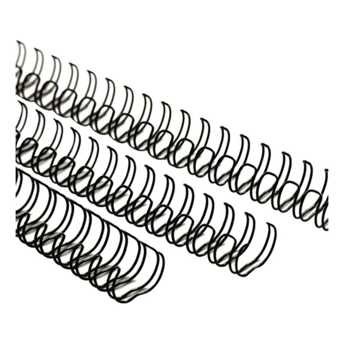 GENERICO - Anillo Metalico Doble Cero 3:1 14.3mm (9/16) 10 Unid. - Negro