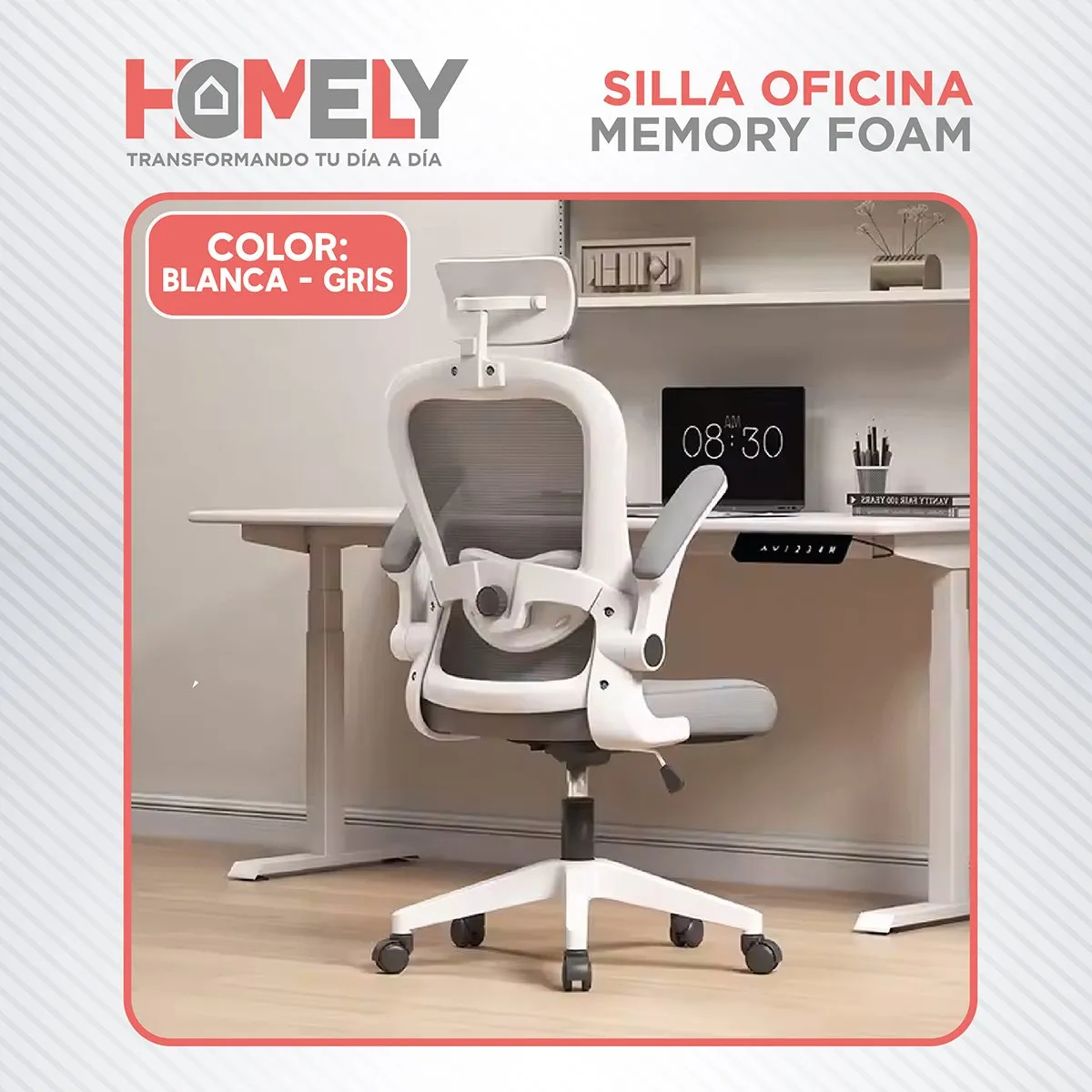 HOMELY - Silla Oficina Ergonómica Escritorio Gerencial Ejecutiva