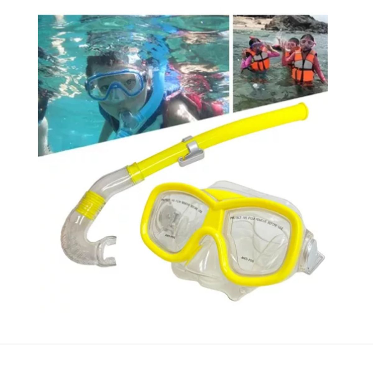 GENERICO - Kit Buceo Niños Snorkel Infantil Piscina Playa Verano Juego