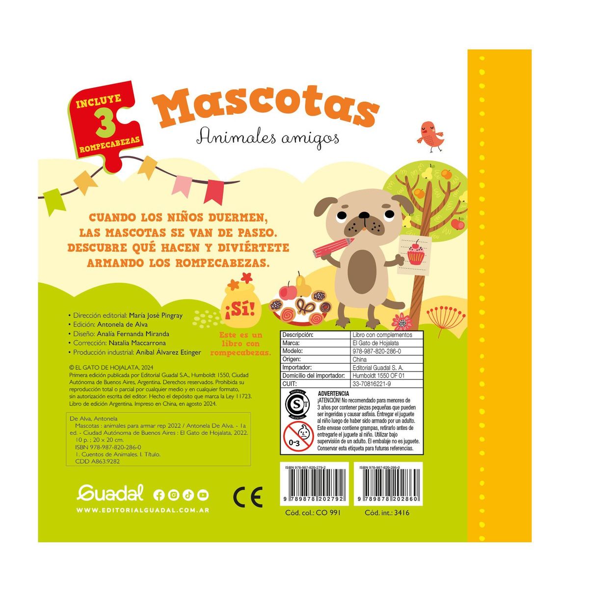 EDITORIAL GUADAL - Libro Mascotas El gato de Hojalata