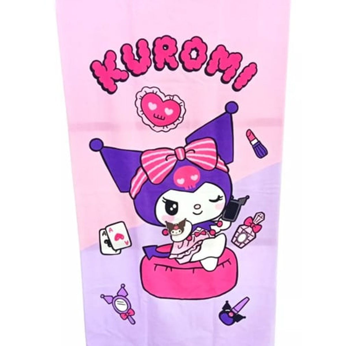 GENERICO - TOALLA KUWAII DE KUROMI MICROFIBRA M4 140x70